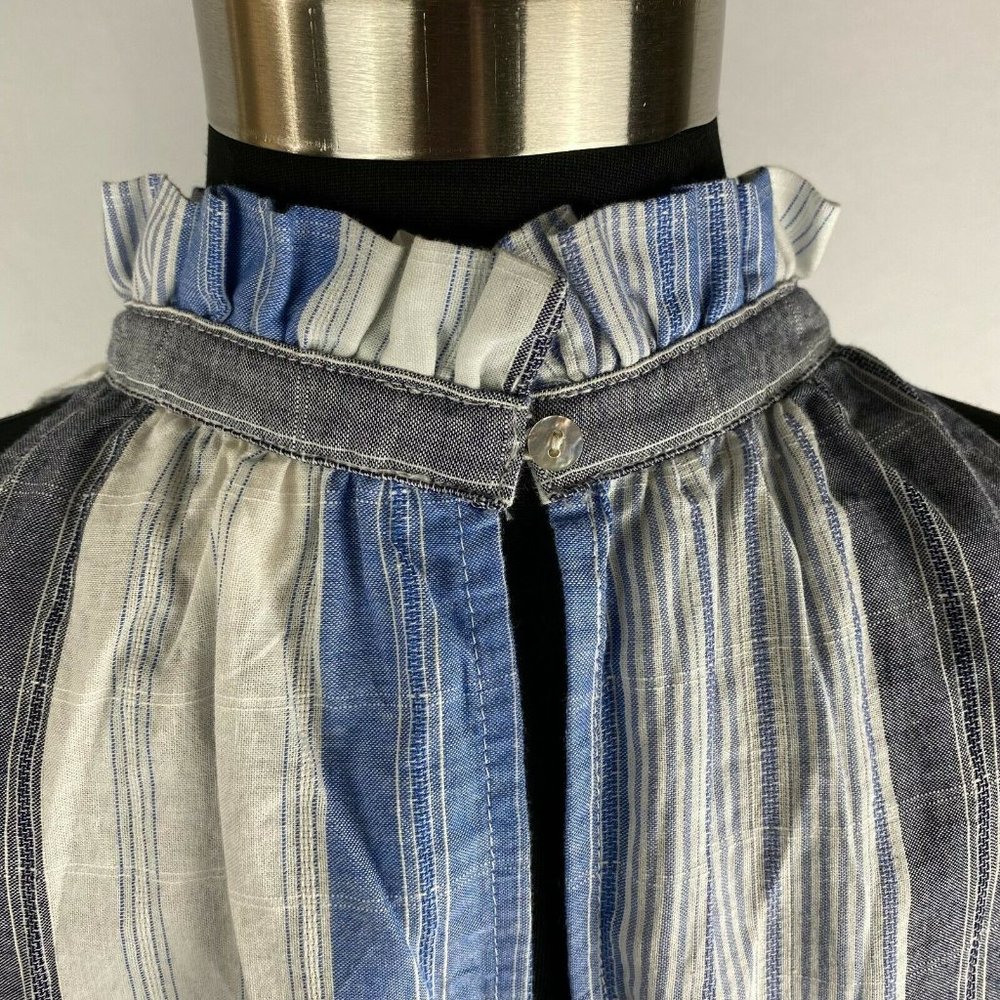 Universal Thread Goods Co. M Patterned Ruffle High Neck Tank Keyhole Back - Picture 10 of 12